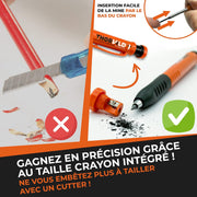 Crayon Chantier EXTENSIBLE [INCLUS 7 MINES + Taille Mine]