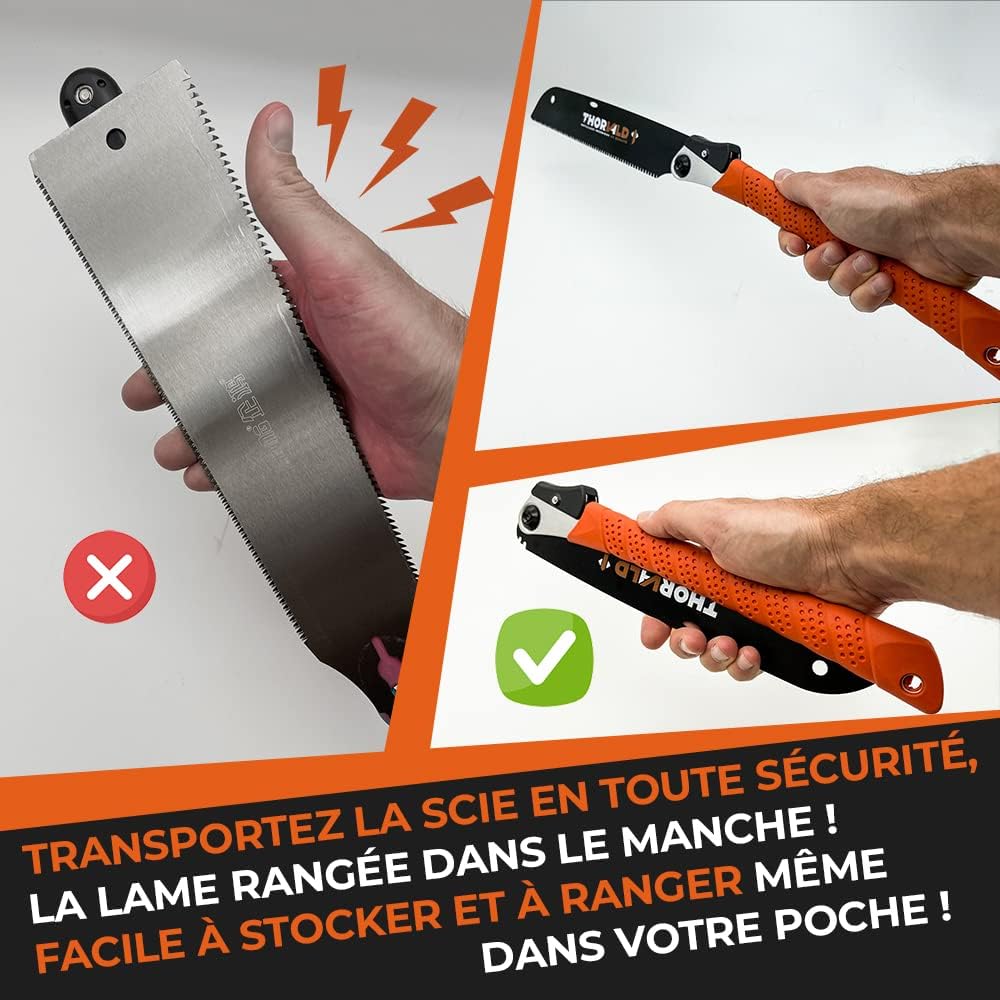 Scie japonaise Thorvald — lame SK5 interchangeable