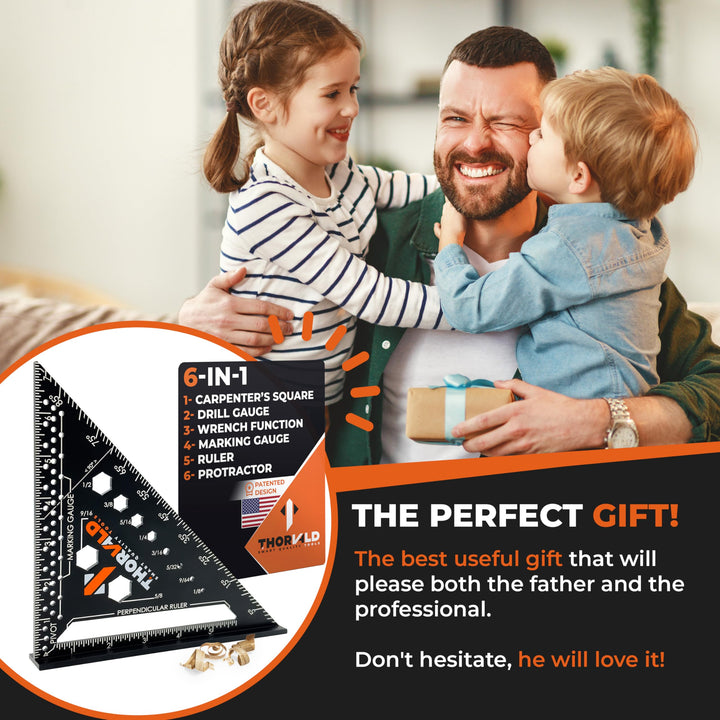 6-in-1 Carpenter Square 7-inch (1/16-inch Precision) — Aluminum
