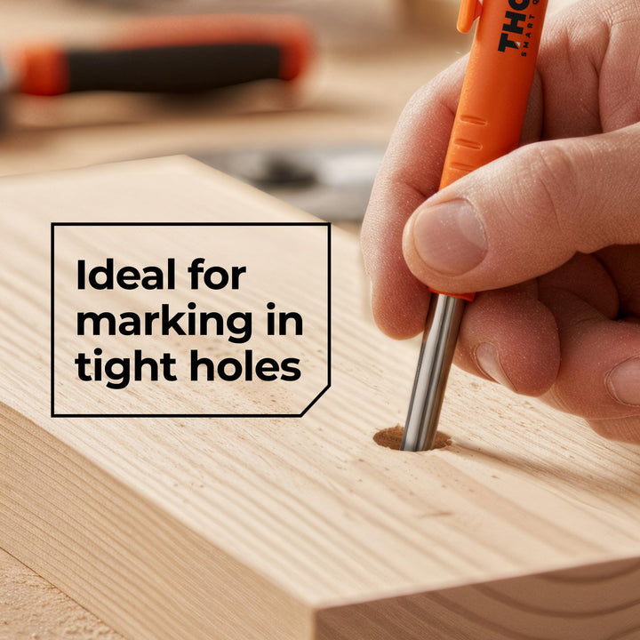 Pro Pack: 2 Carpenter Pencils + 38 Multi-Surface Leads + Sharpener