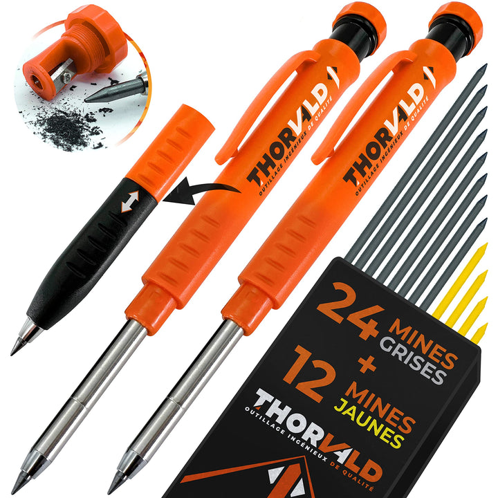 Pack pro 2 crayons de chantier Thorvald — vue principale