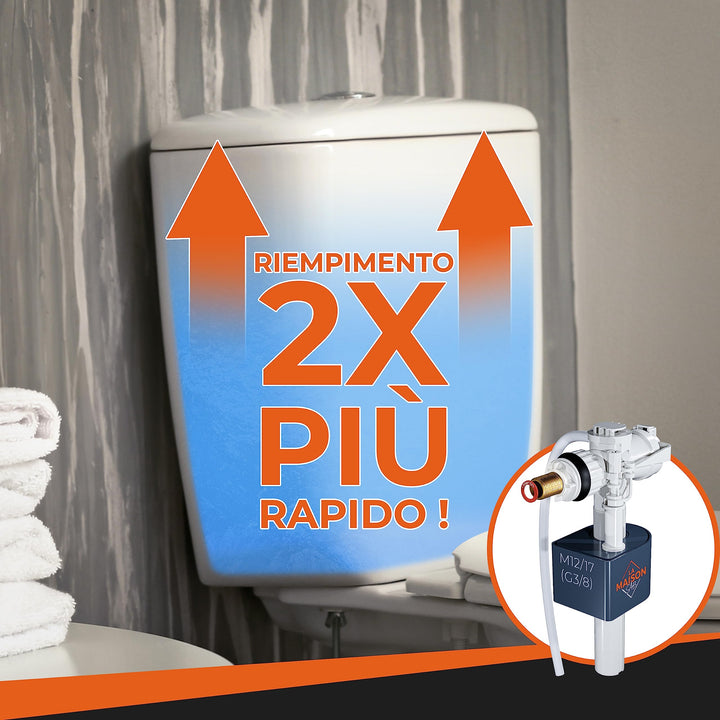 Galleggiante cassetta wc Riempimento ultrarapido Facile da montare[pronto all&